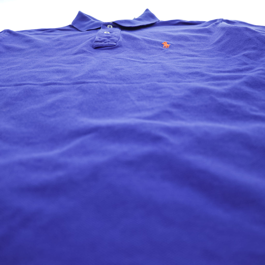 Polo Ralph Lauren 鹿の子 ポロシャツ M CLASSIC FIT ロイヤルブルー スモールポニー ロゴ 刺繍