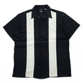 haggar リネン 半袖 オープンカラーシャツ XL ブラック ベージュ WASHABLE LINEN 開襟 ボックスシルエット