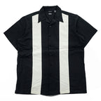 haggar リネン 半袖 オープンカラーシャツ XL ブラック ベージュ WASHABLE LINEN 開襟 ボックスシルエット
