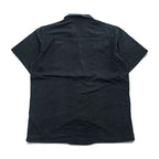 haggar リネン 半袖 オープンカラーシャツ XL ブラック ベージュ WASHABLE LINEN 開襟 ボックスシルエット