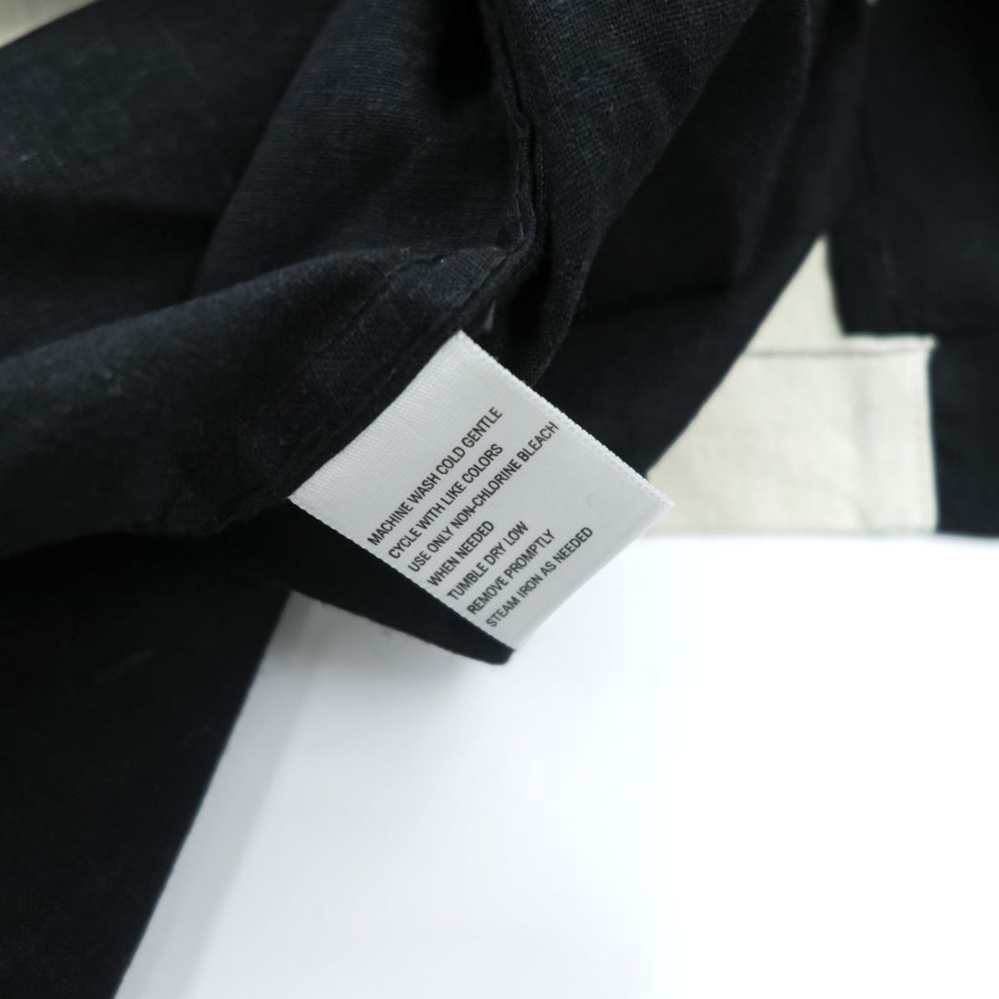 haggar リネン 半袖 オープンカラーシャツ XL ブラック ベージュ WASHABLE LINEN 開襟 ボックスシルエット