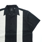 haggar リネン 半袖 オープンカラーシャツ XL ブラック ベージュ WASHABLE LINEN 開襟 ボックスシルエット