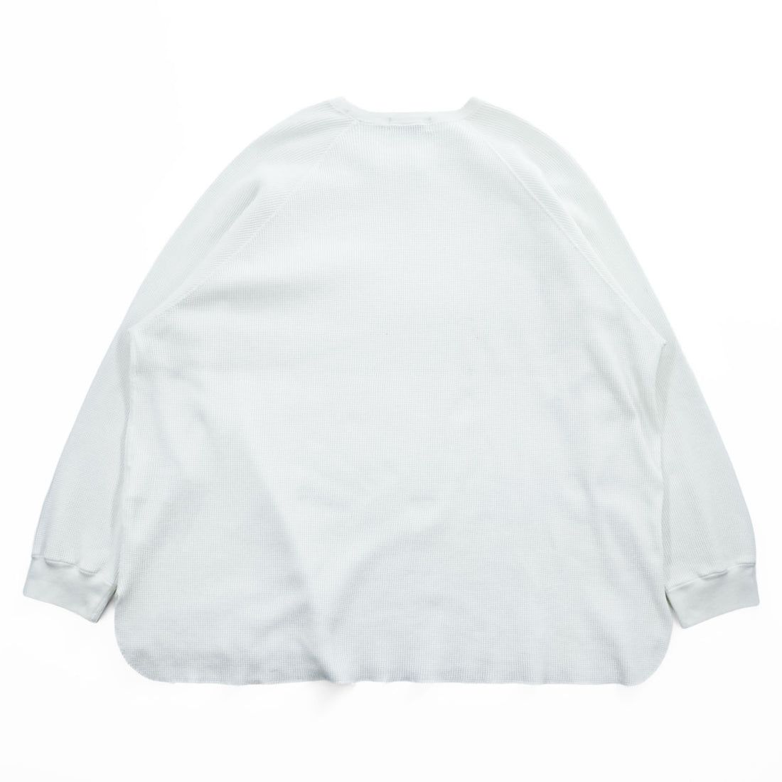 Graphpaper Made in Japan Long Sleeve T-Shirt Waffle Thermal White FREE GM211-70139B