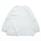 Graphpaper Made in Japan Long Sleeve T-Shirt Waffle Thermal White FREE GM211-70139B
