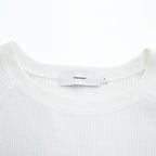 Graphpaper Made in Japan Long Sleeve T-Shirt Waffle Thermal White FREE GM211-70139B