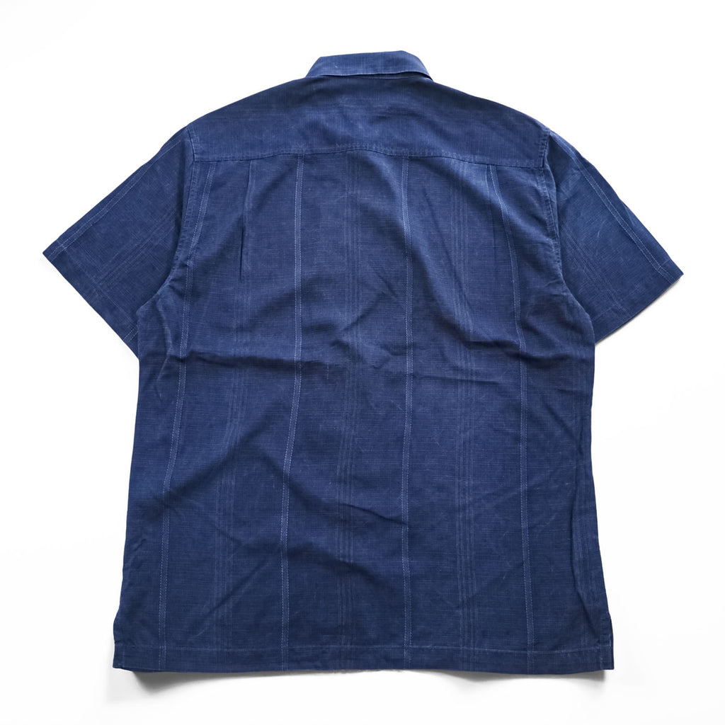 Tommy Bahama アロハシャツ シルク 半袖シャツ M ネイビー 花柄 ココナッツボタン