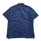 Tommy Bahama アロハシャツ シルク 半袖シャツ M ネイビー 花柄 ココナッツボタン