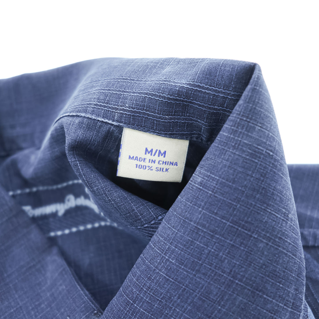 Tommy Bahama アロハシャツ シルク 半袖シャツ M ネイビー 花柄 ココナッツボタン