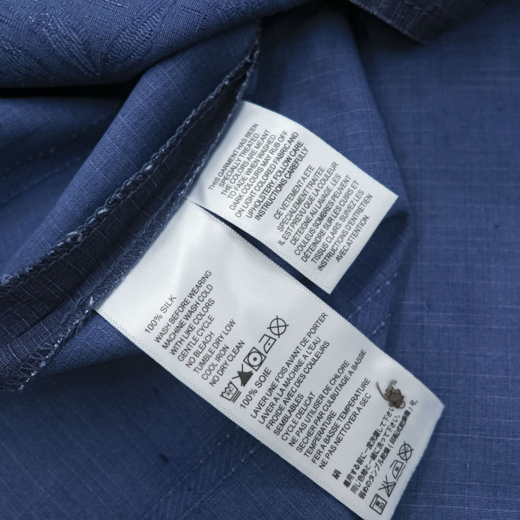 Tommy Bahama アロハシャツ シルク 半袖シャツ M ネイビー 花柄 ココナッツボタン