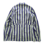 Nigel Cabourn 英国製 テーラードジャケット ストライプ ブレザー S ネイビー イングランド製 8081180006