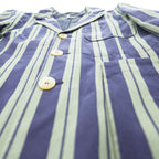 Nigel Cabourn 英国製 テーラードジャケット ストライプ ブレザー S ネイビー イングランド製 8081180006