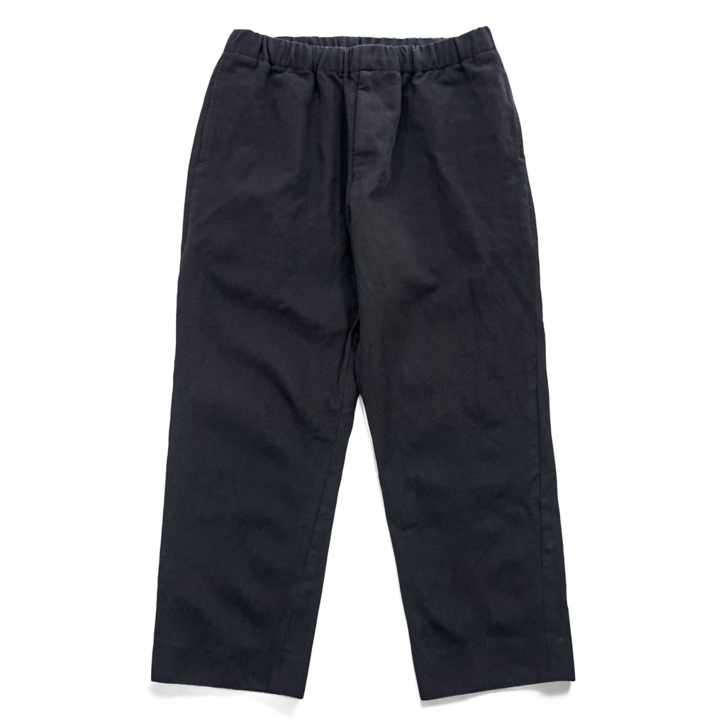 AURALEE 日本製 イージーパンツ スラックス パンツ 3 ブラック WOOL KERSEY EASY PANTS A7AP03BK