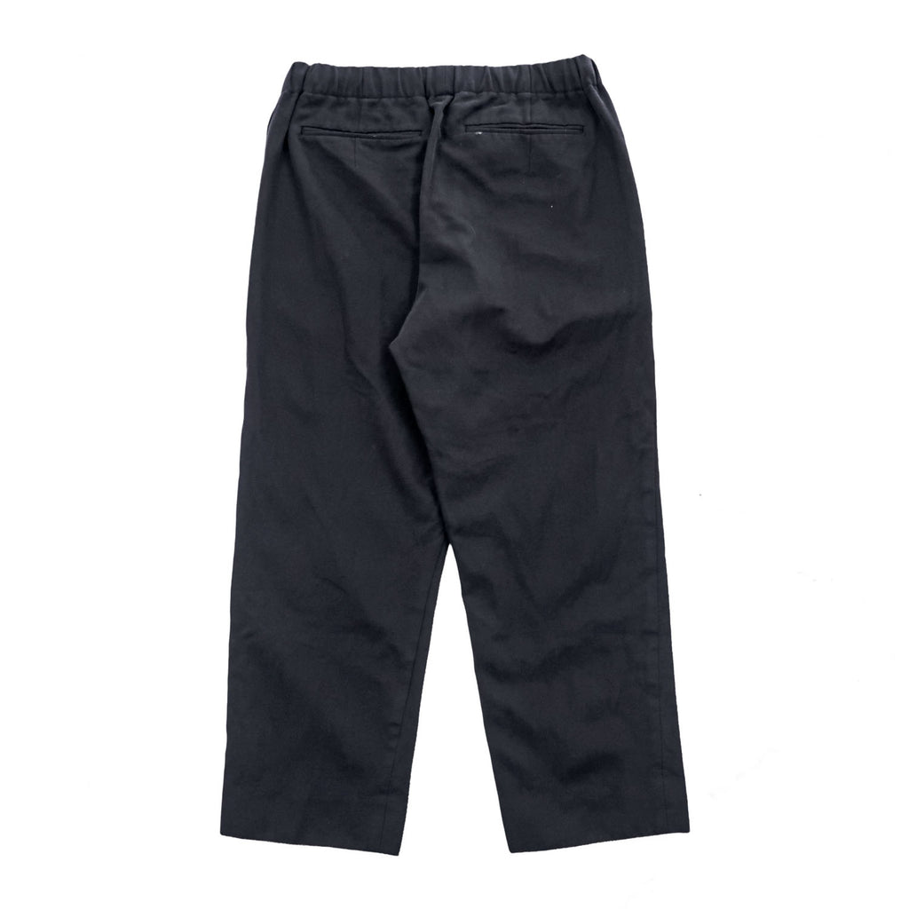AURALEE 日本製 イージーパンツ スラックス パンツ 3 ブラック WOOL KERSEY EASY PANTS A7AP03BK