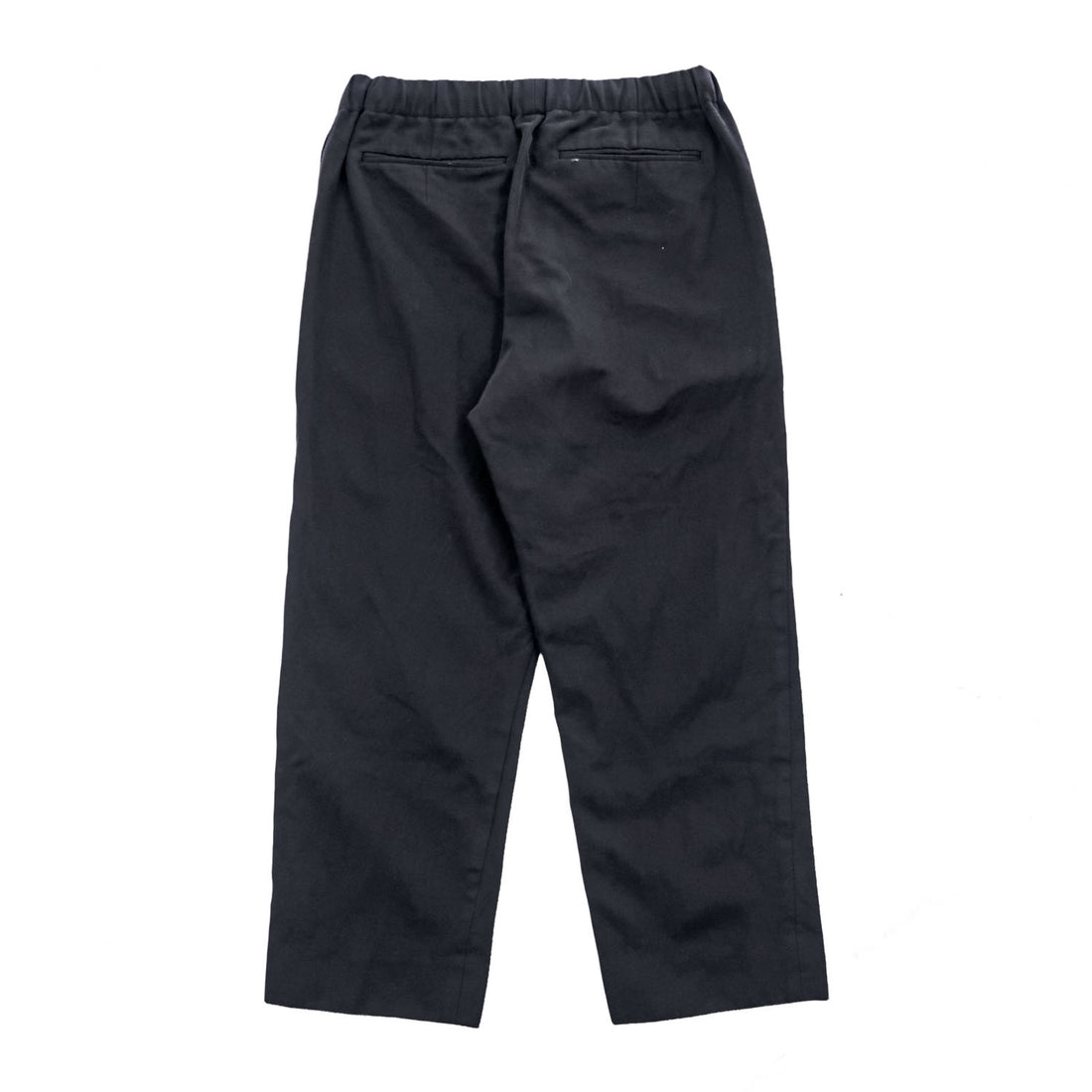 AURALEE 日本製 イージーパンツ スラックス パンツ 3 ブラック WOOL KERSEY EASY PANTS A7AP03BK