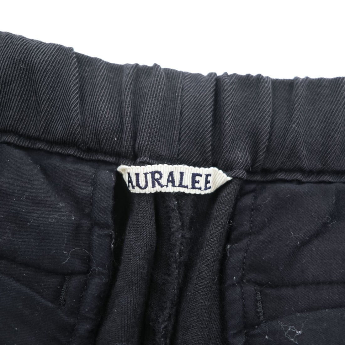 AURALEE 日本製 イージーパンツ スラックス パンツ 3 ブラック WOOL KERSEY EASY PANTS A7AP03BK