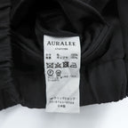 AURALEE 日本製 イージーパンツ スラックス パンツ 3 ブラック WOOL KERSEY EASY PANTS A7AP03BK
