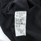 AURALEE 日本製 イージーパンツ スラックス パンツ 3 ブラック WOOL KERSEY EASY PANTS A7AP03BK