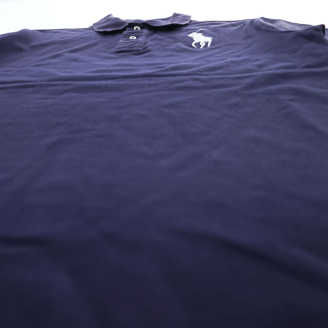 Polo Ralph Lauren 鹿の子 ビッグポニー 刺繍 ポロシャツ CLASSIC FIT ネイビー