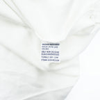 Polo by Ralph Lauren White Cotton Pique Polo Shirt L - Navy Embroidered Pony, Side Vents