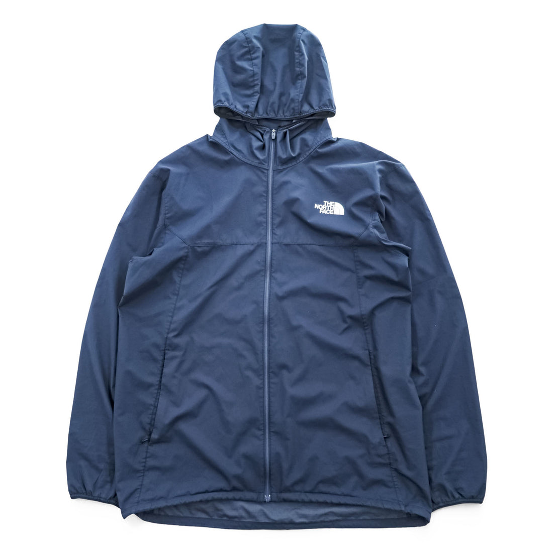 THE NORTH FACE ES Anytime Wind Hoodie Mountain Parka Shell Rain Jacket UV Guard Water Repellent XL Navy NP72385