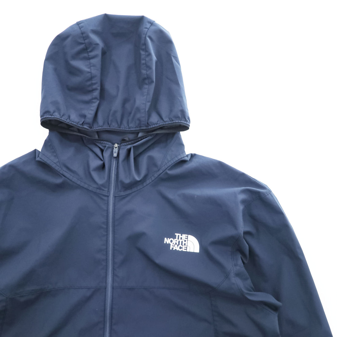 THE NORTH FACE ES Anytime Wind Hoodie Mountain Parka Shell Rain Jacket UV Guard Water Repellent XL Navy NP72385