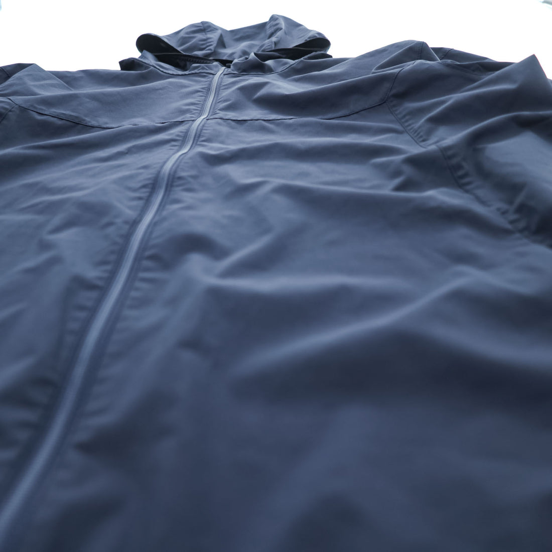 THE NORTH FACE ES Anytime Wind Hoodie Mountain Parka Shell Rain Jacket UV Guard Water Repellent XL Navy NP72385