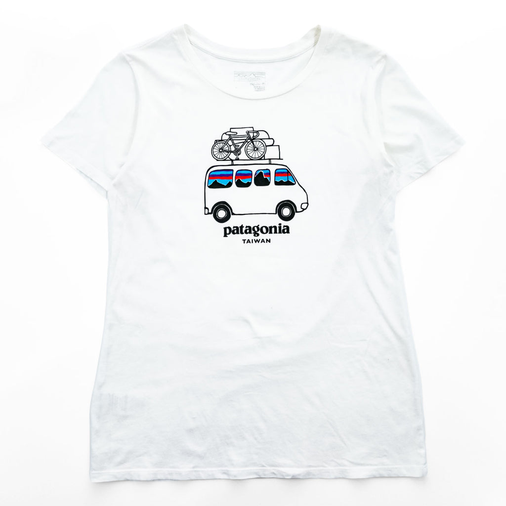 Patagonia USA製 Tシャツ S REGULAR FIT ホワイト 台湾限定デザイン TAIWAN Fitzroy Paddle Van 39326