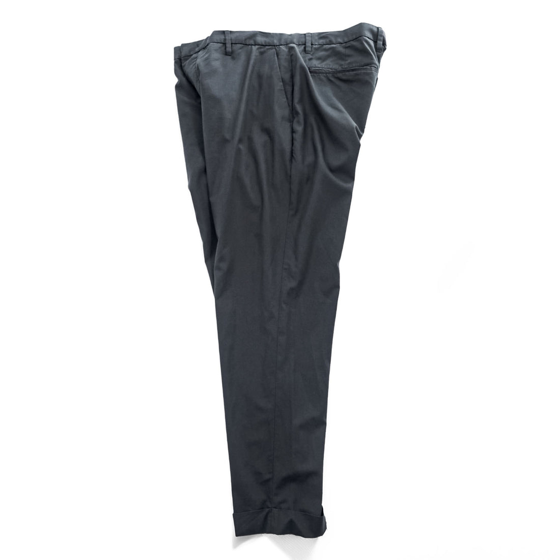 EMPORIO ARMANI スラックス トラウザーズ パンツ XL ブラック ダブルカフス リヨセル 7V1PN8 1NJTZ