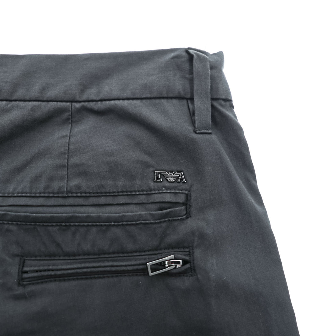 EMPORIO ARMANI スラックス トラウザーズ パンツ XL ブラック ダブルカフス リヨセル 7V1PN8 1NJTZ