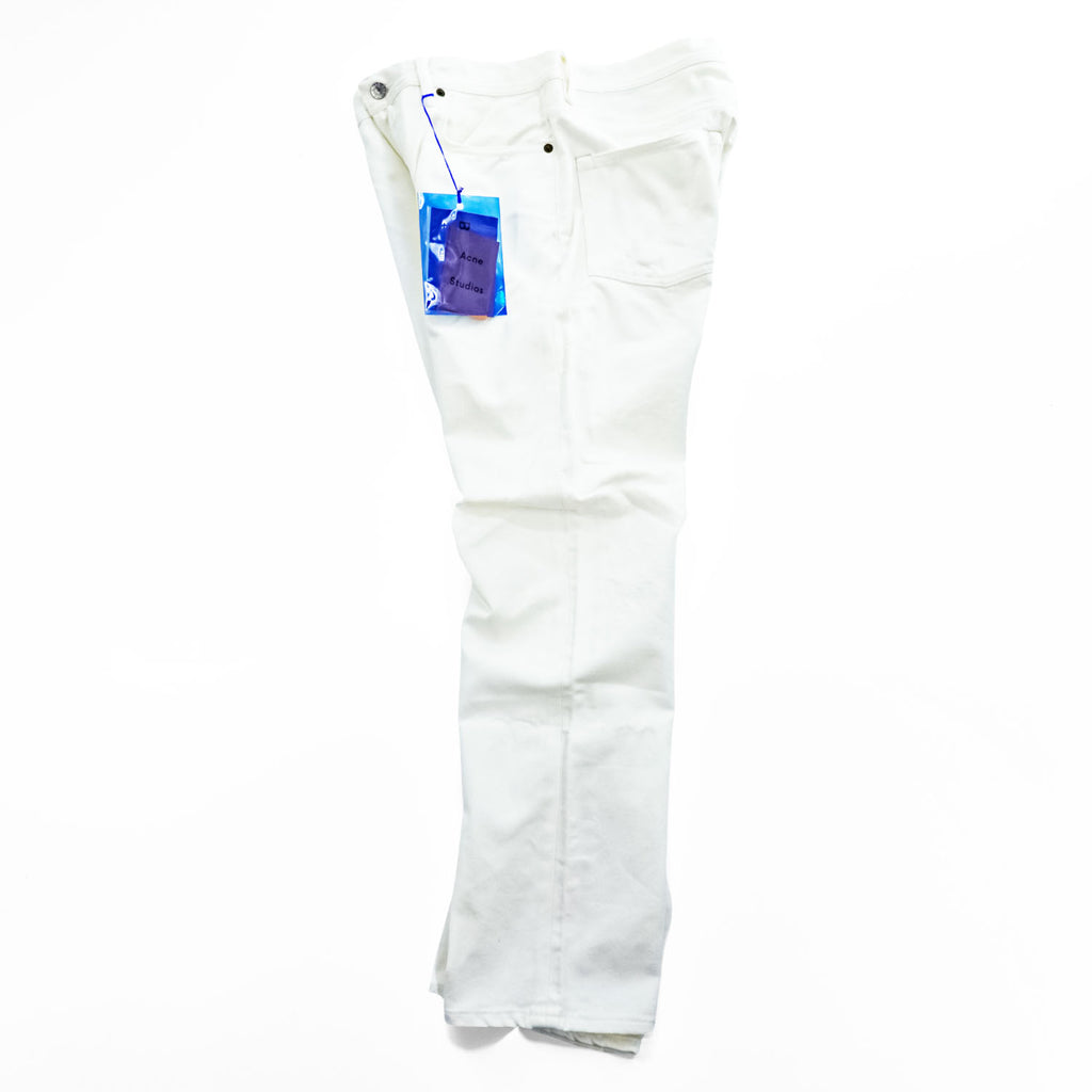 Acne Studios Bla Konst イタリア製 ホワイト デニムパンツ Log White 5ポケット ジーンズ 28 32 未使用品 30G176-164