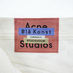 Acne Studios Bla Konst イタリア製 ホワイト デニムパンツ Log White 5ポケット ジーンズ 28 32 未使用品 30G176-164