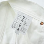 Acne Studios Bla Konst イタリア製 ホワイト デニムパンツ Log White 5ポケット ジーンズ 28 32 未使用品 30G176-164