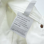 Acne Studios Bla Konst イタリア製 ホワイト デニムパンツ Log White 5ポケット ジーンズ 28 32 未使用品 30G176-164