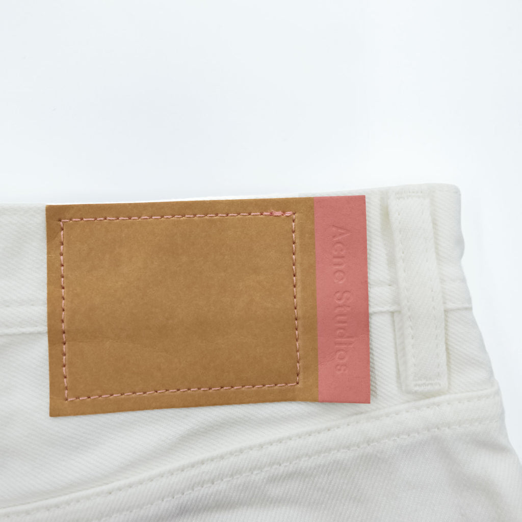 Acne Studios Bla Konst イタリア製 ホワイト デニムパンツ Log White 5ポケット ジーンズ 28 32 未使用品 30G176-164