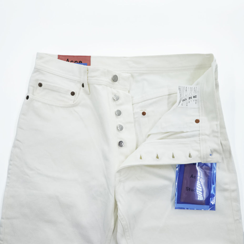 Acne Studios Bla Konst イタリア製 ホワイト デニムパンツ Log White 5ポケット ジーンズ 28 32 未使用品 30G176-164