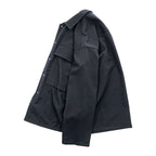 Graphpaper GM192-50522G Stevensons Military Shirt jacket / overshirt black wool 100% boxy silhouette size 1 (Made in Japan)