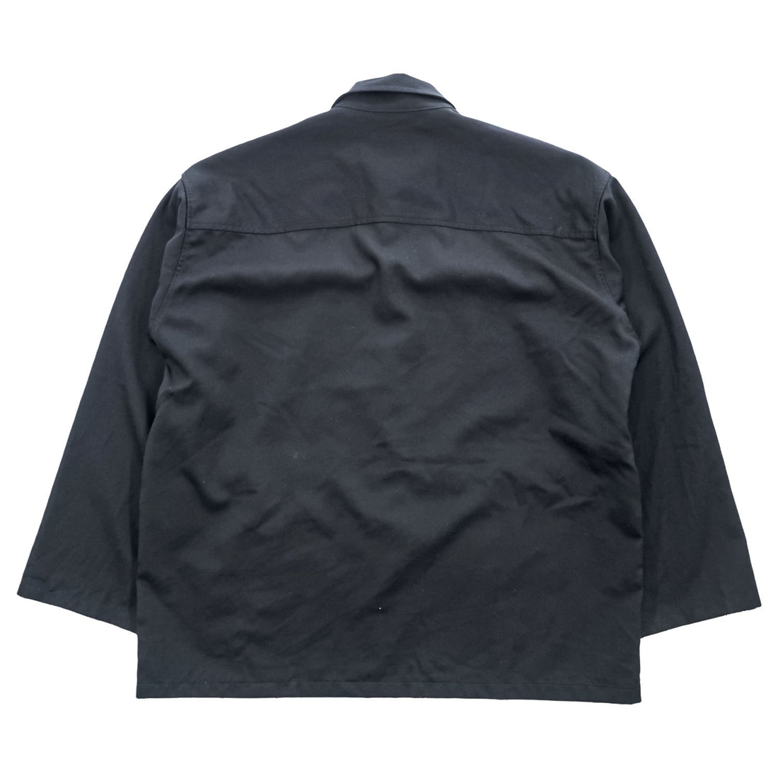 Graphpaper GM192-50522G Stevensons Military Shirt jacket / overshirt black wool 100% boxy silhouette size 1 (Made in Japan)