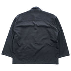 Graphpaper GM192-50522G Stevensons Military Shirt jacket / overshirt black wool 100% boxy silhouette size 1 (Made in Japan)