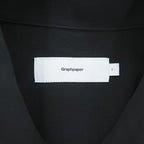 Graphpaper GM192-50522G Stevensons Military Shirt jacket / overshirt black wool 100% boxy silhouette size 1 (Made in Japan)