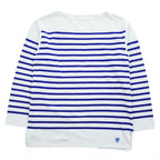 ORCIVAL フランス製 バスクシャツ 長袖 ロングスリーブ Tシャツ ロンT XL ブルー ホワイト ボーダー ボートネック