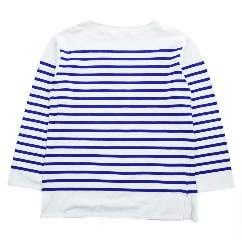 ORCIVAL フランス製 バスクシャツ 長袖 ロングスリーブ Tシャツ ロンT XL ブルー ホワイト ボーダー ボートネック