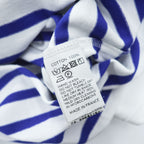 ORCIVAL フランス製 バスクシャツ 長袖 ロングスリーブ Tシャツ ロンT XL ブルー ホワイト ボーダー ボートネック