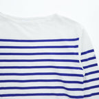 ORCIVAL フランス製 バスクシャツ 長袖 ロングスリーブ Tシャツ ロンT XL ブルー ホワイト ボーダー ボートネック