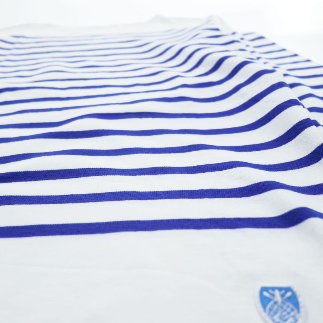 ORCIVAL フランス製 バスクシャツ 長袖 ロングスリーブ Tシャツ ロンT XL ブルー ホワイト ボーダー ボートネック