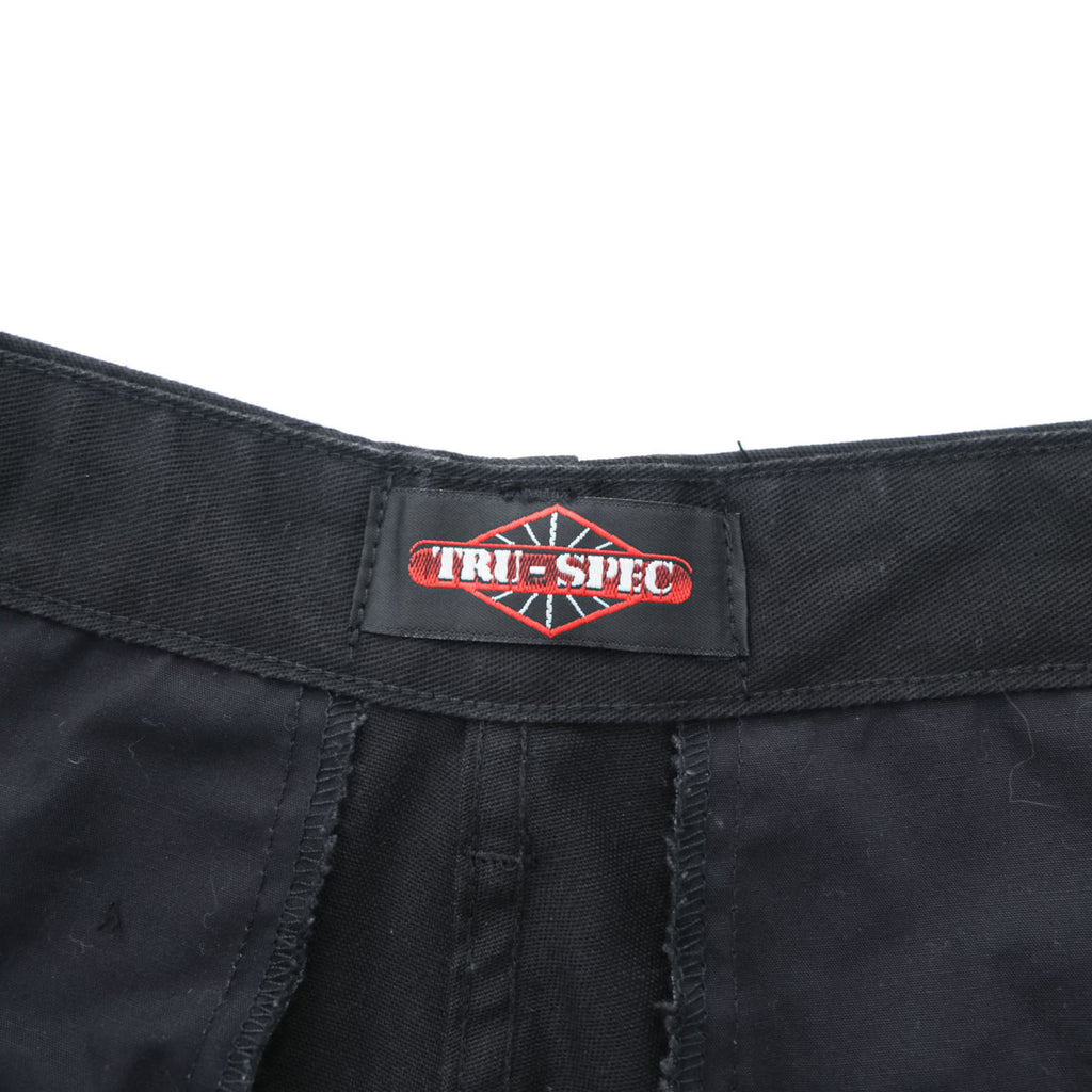 TRU-SPEC BDU 米軍 US ARMY ミリタリー カーゴパンツ L ブラック コンバット トラウザーズ ダブルニー ドローコード 8415-01-084-1713