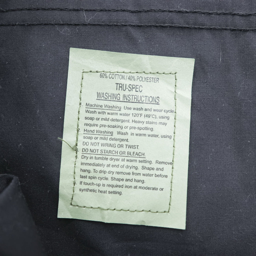 TRU-SPEC BDU 米軍 US ARMY ミリタリー カーゴパンツ L ブラック コンバット トラウザーズ ダブルニー ドローコード 8415-01-084-1713