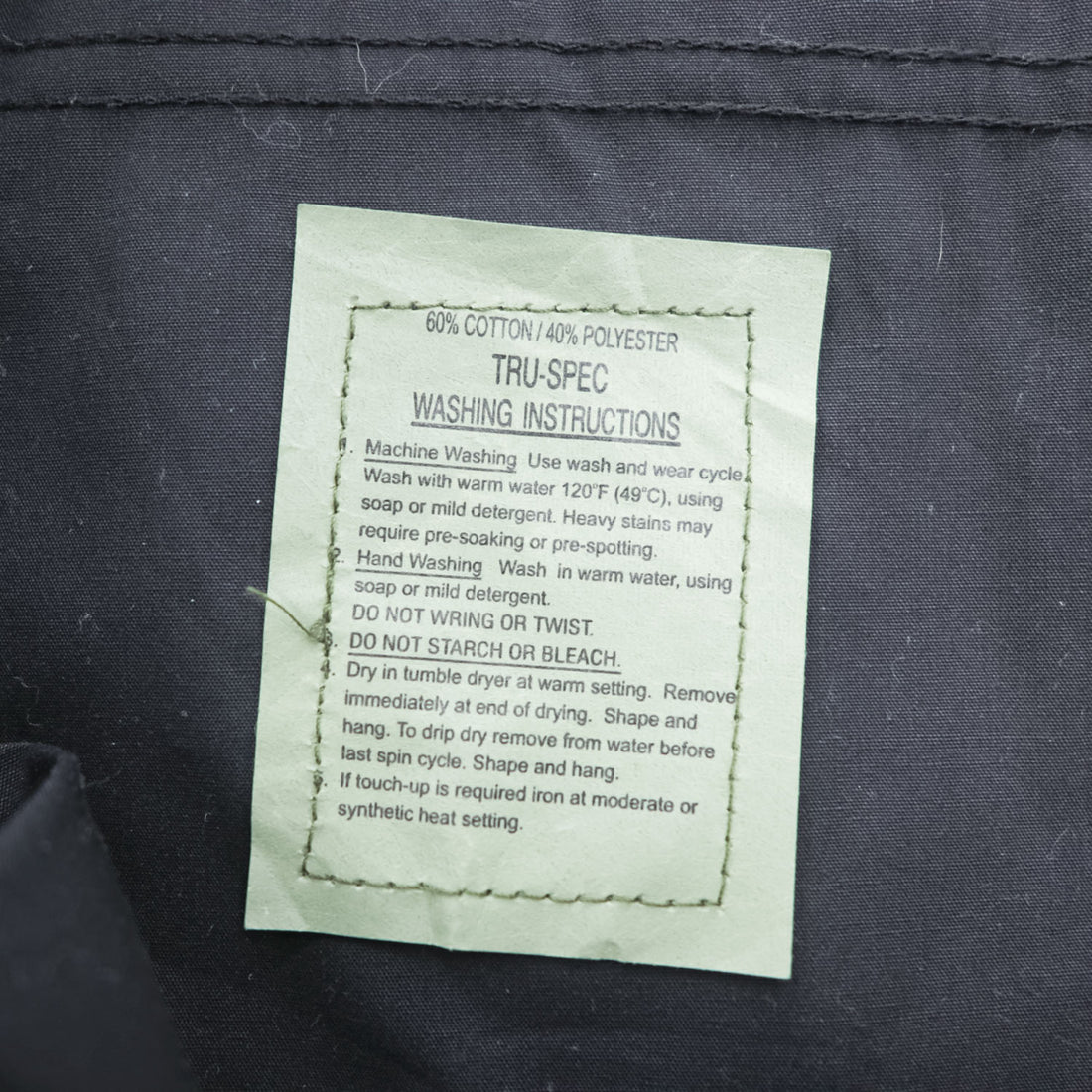 TRU-SPEC BDU 米軍 US ARMY ミリタリー カーゴパンツ L ブラック コンバット トラウザーズ ダブルニー ドローコード 8415-01-084-1713