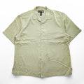 Nat Nast Luxury Originals 90年代 ヴィンテージ 半袖 シルク オープンカラーシャツ L ベージュ 開襟 ボックスシルエット