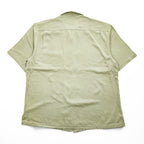 Nat Nast Luxury Originals 90年代 ヴィンテージ 半袖 シルク オープンカラーシャツ L ベージュ 開襟 ボックスシルエット