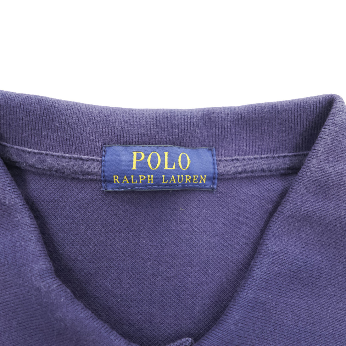 Polo Ralph Lauren ビッグポニー 刺繍 ポロシャツ S イエロー ネイビー 鹿の子 ラインデザイン